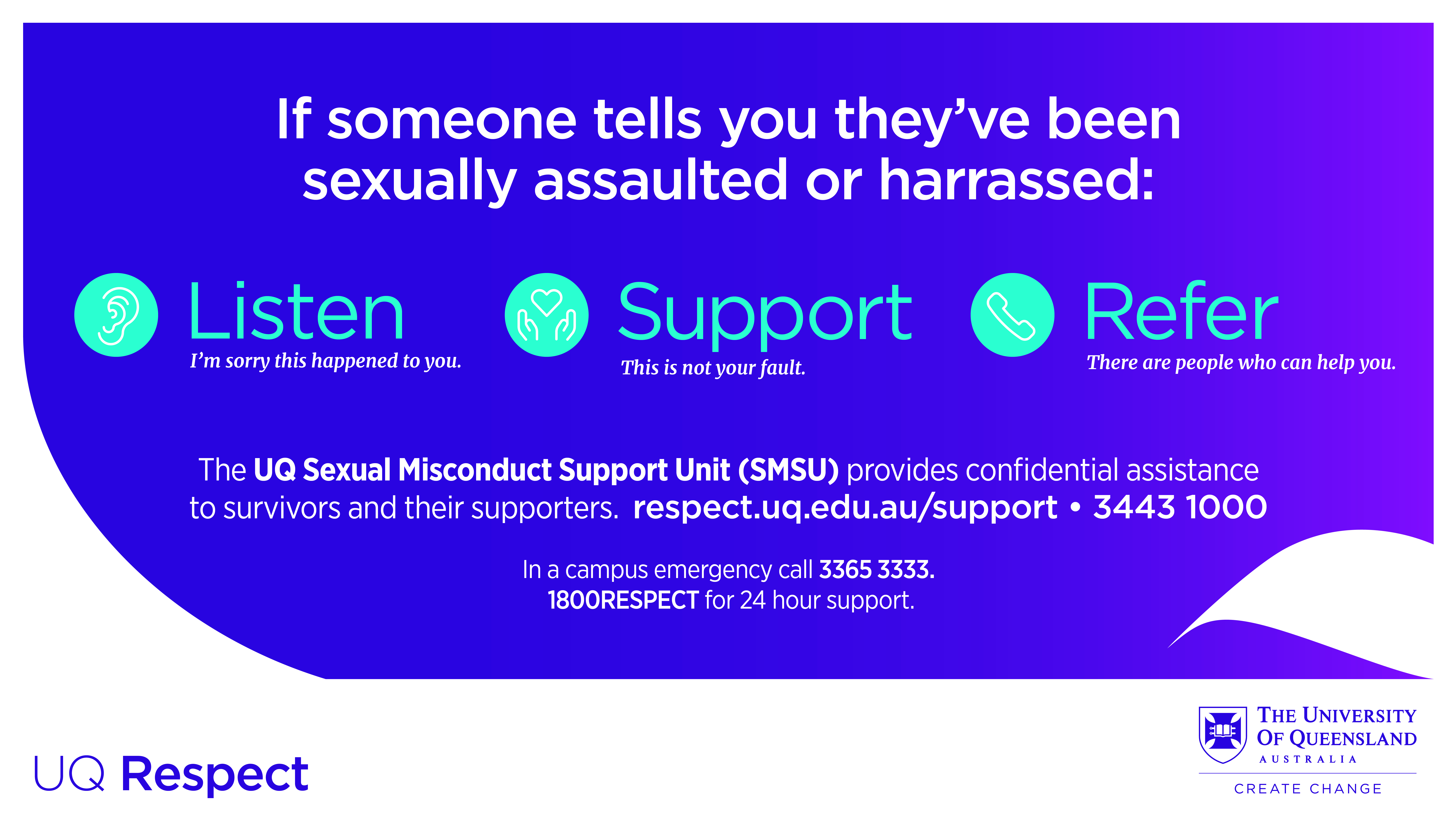 listen support refer campaign banner